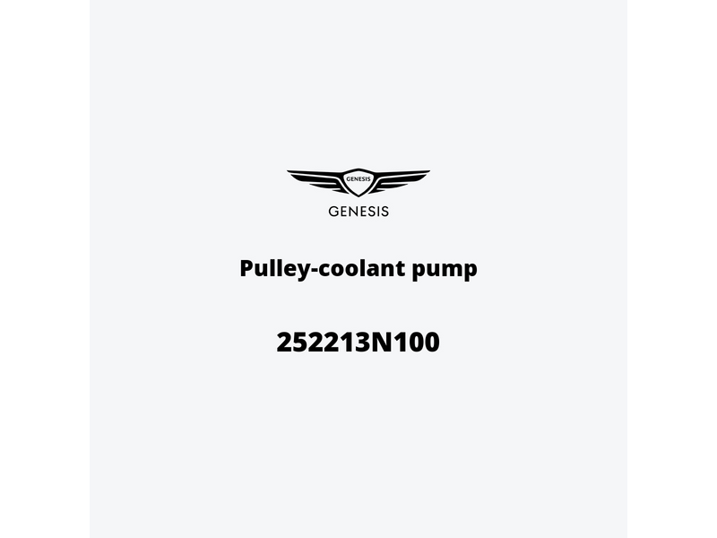 pulley-coolant-pump-252213n100-ar