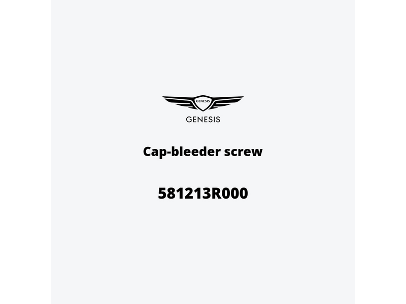 cap-bleeder-screw-581213r000