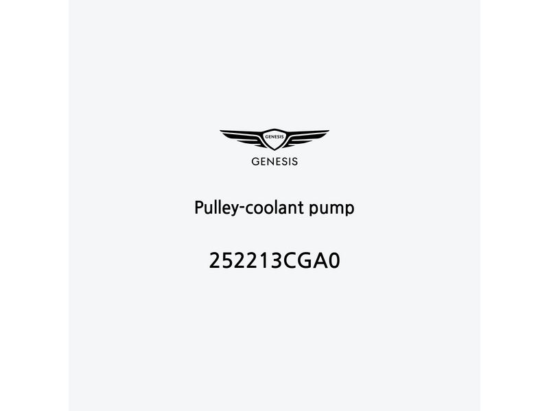 pulley-coolant-pump-252213cga0-es